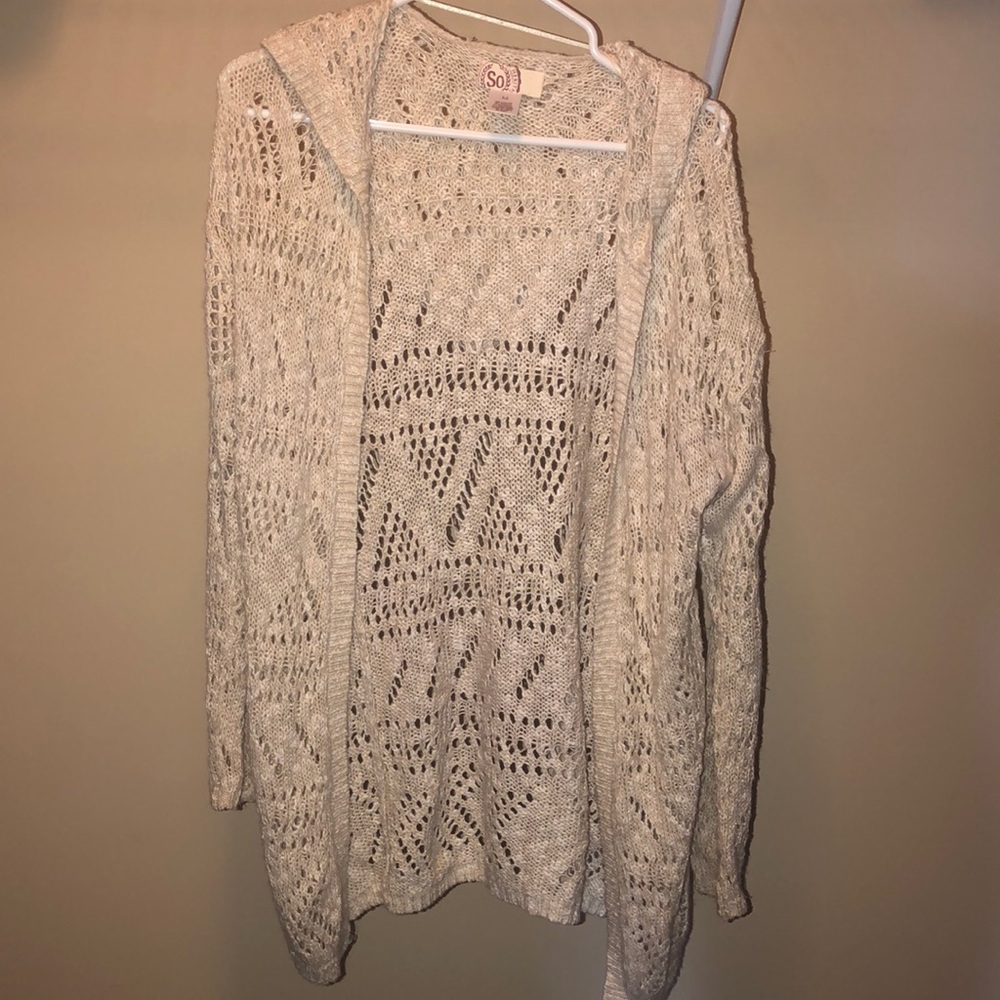 Cream knit cardigan